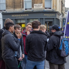 Bath for Europe #PeoplesVote street stall, 12th January 2019. Photo © Clive Dellard.